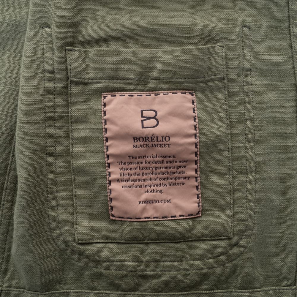 Cotton-linen Shacket Khaki