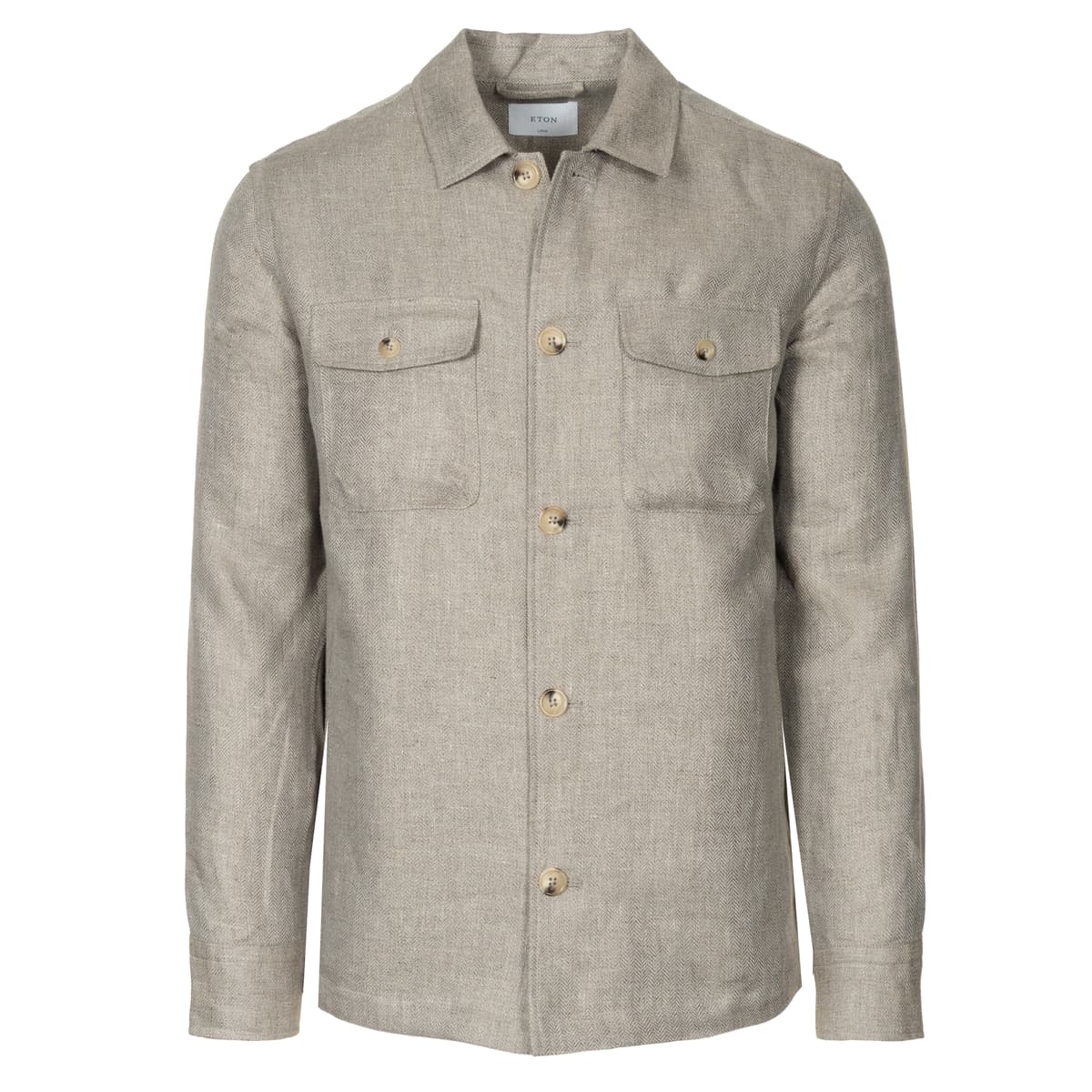 Herringbone Linen Lyocell Overshirt