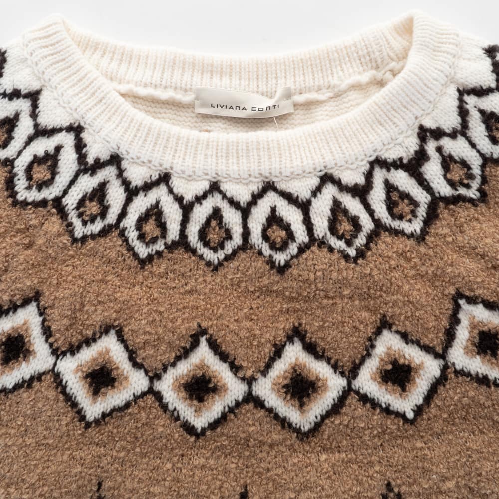 Cashmere Blend Nordic Sweater