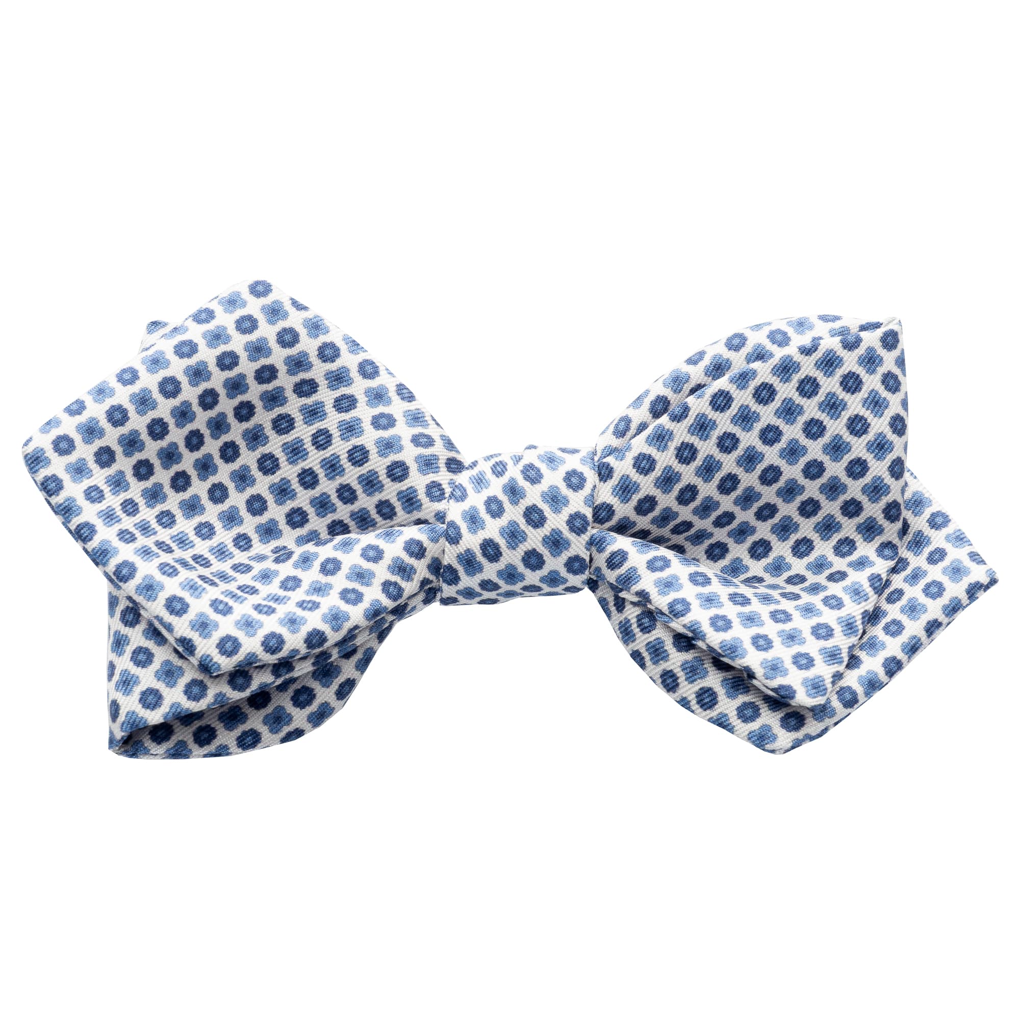 Blue dotted bow tie