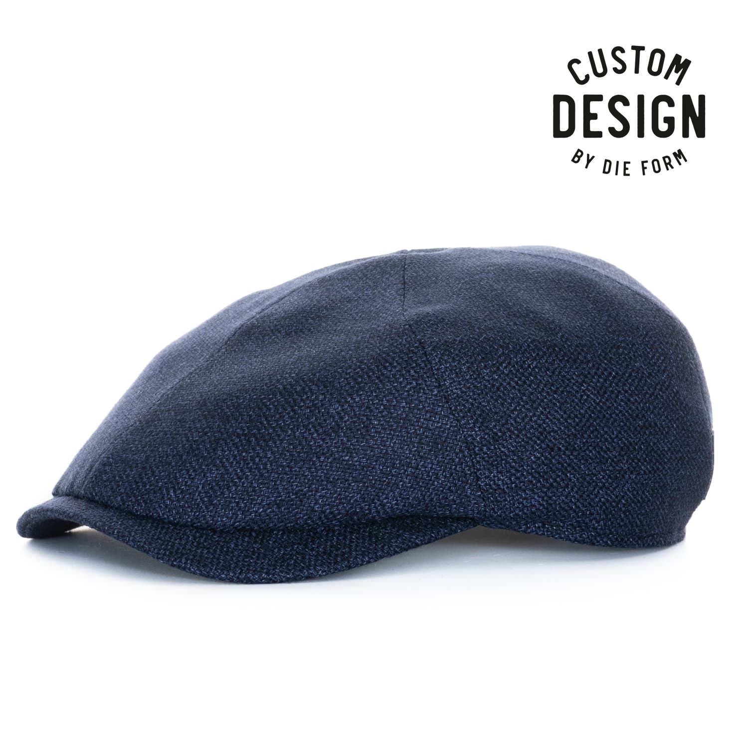 Newsboy Slim Cap Steelblue Linen-Cotton Newsboy Slim Cap Steelblue Linen-Cotton