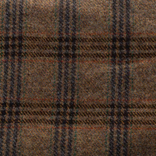 Flannel check 100% wool