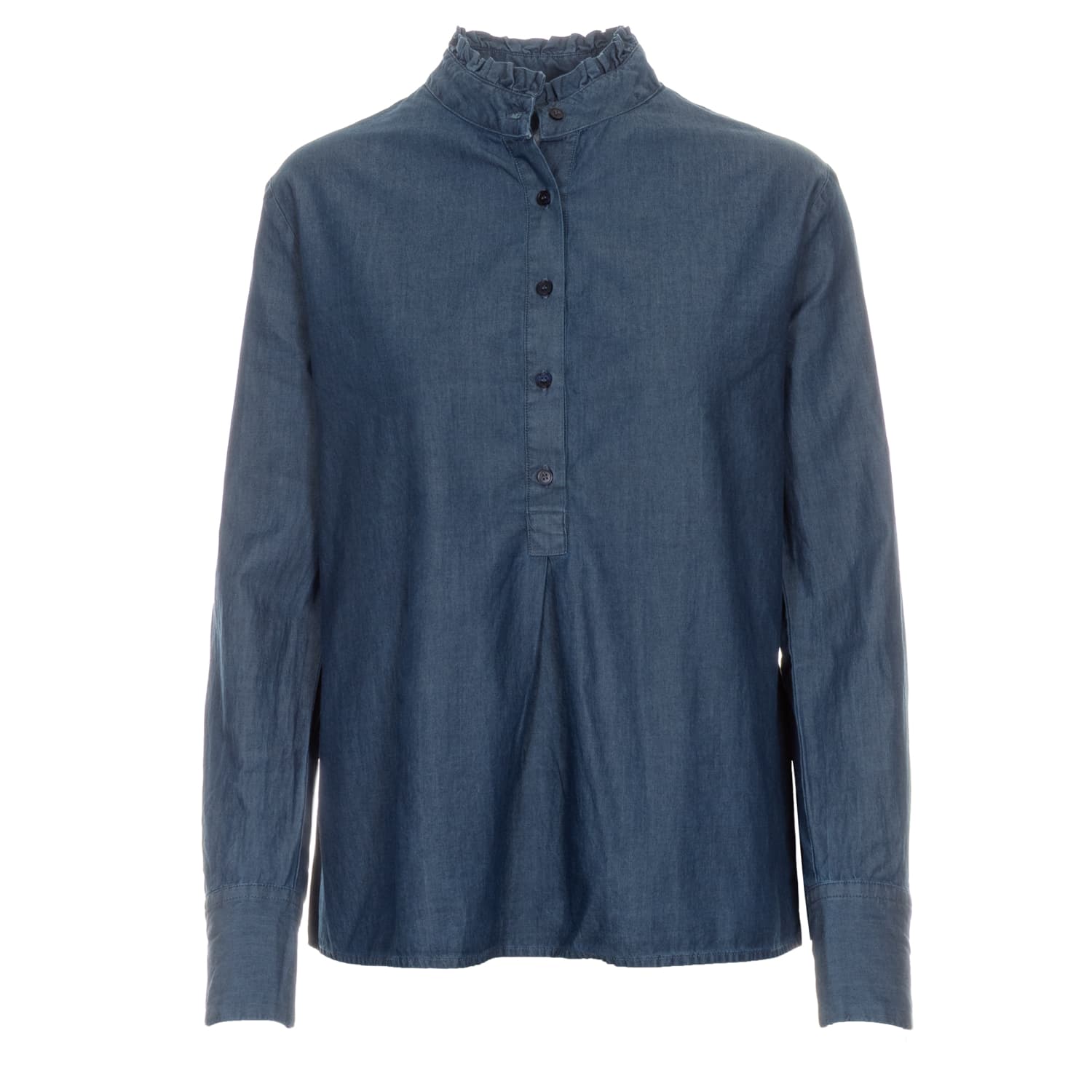Stand-Up Collar Blouse