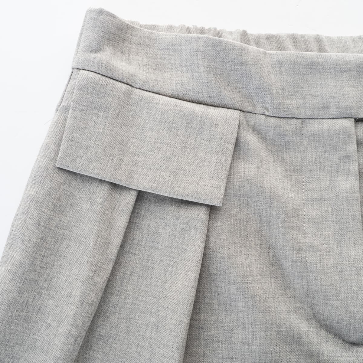 Wide Leg Wool Trousers