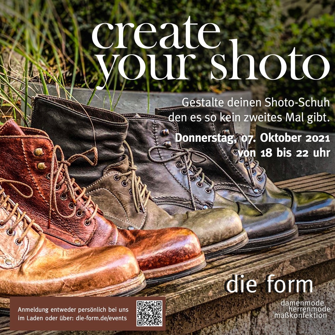 Gestalte Deinen Shoto-Schuh, den es so kein zweites Mal gibt. 244274895_396297248655872_6912858237608199987_n