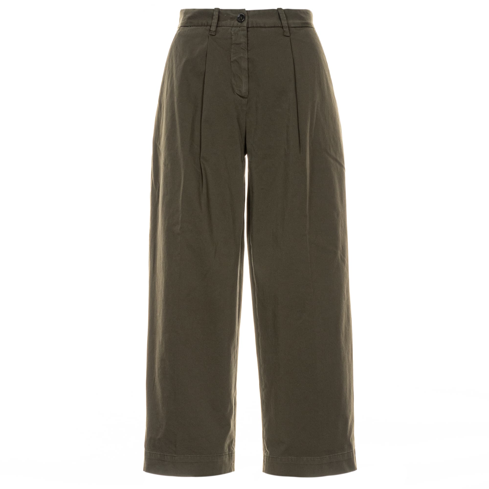 High-Waist Trousers Rubino Olive