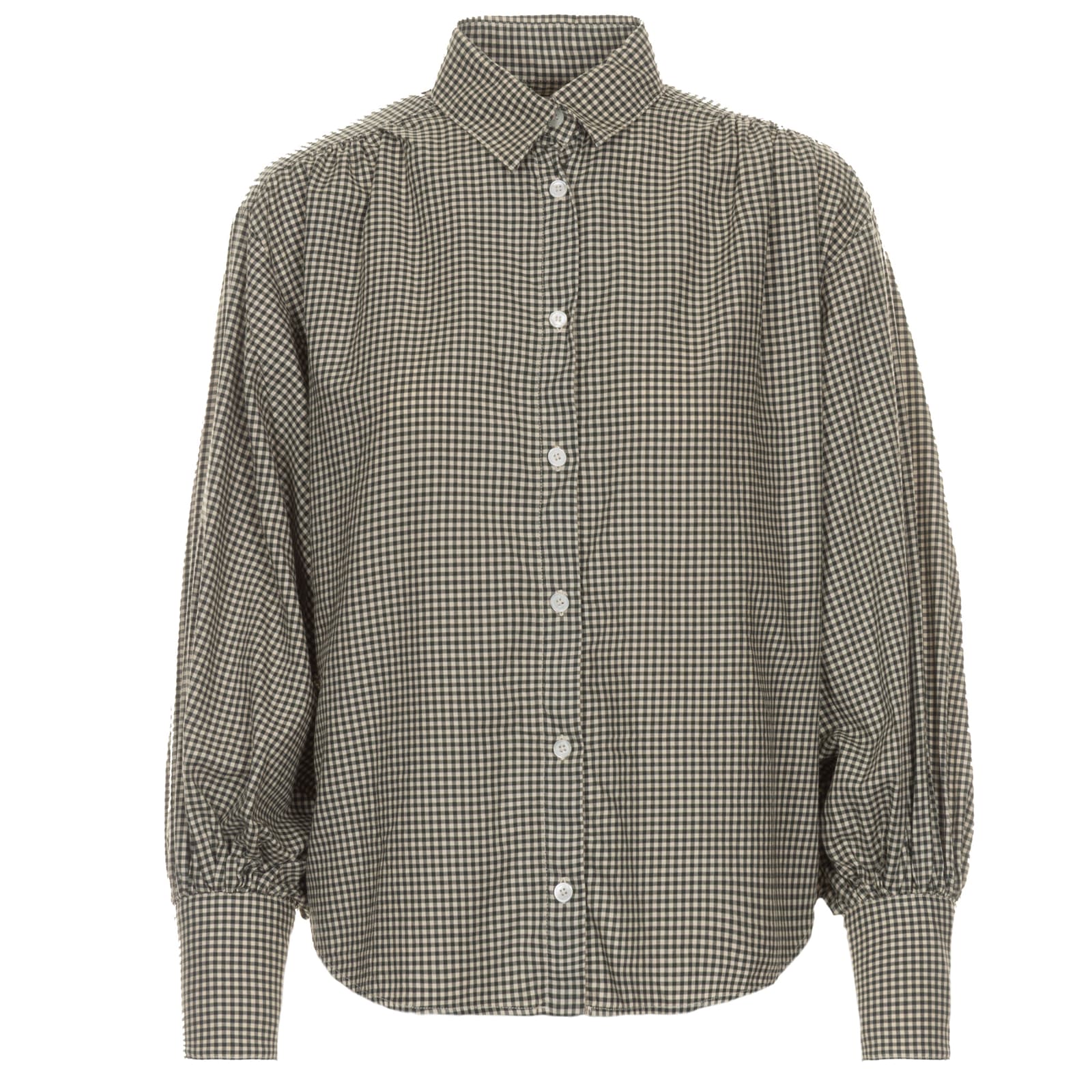 Checked Cotton Blouse