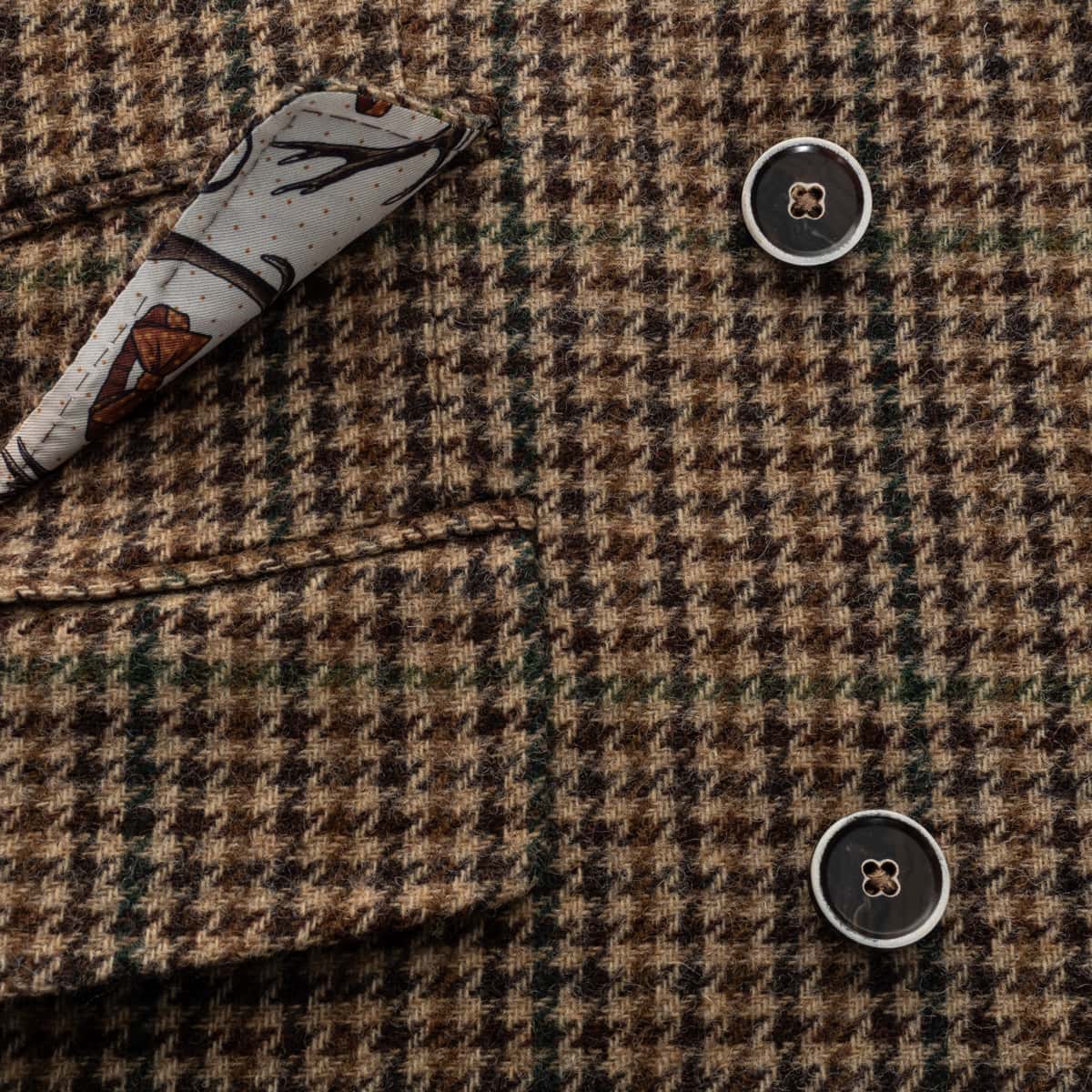 Shetland Wool Tweed Coat