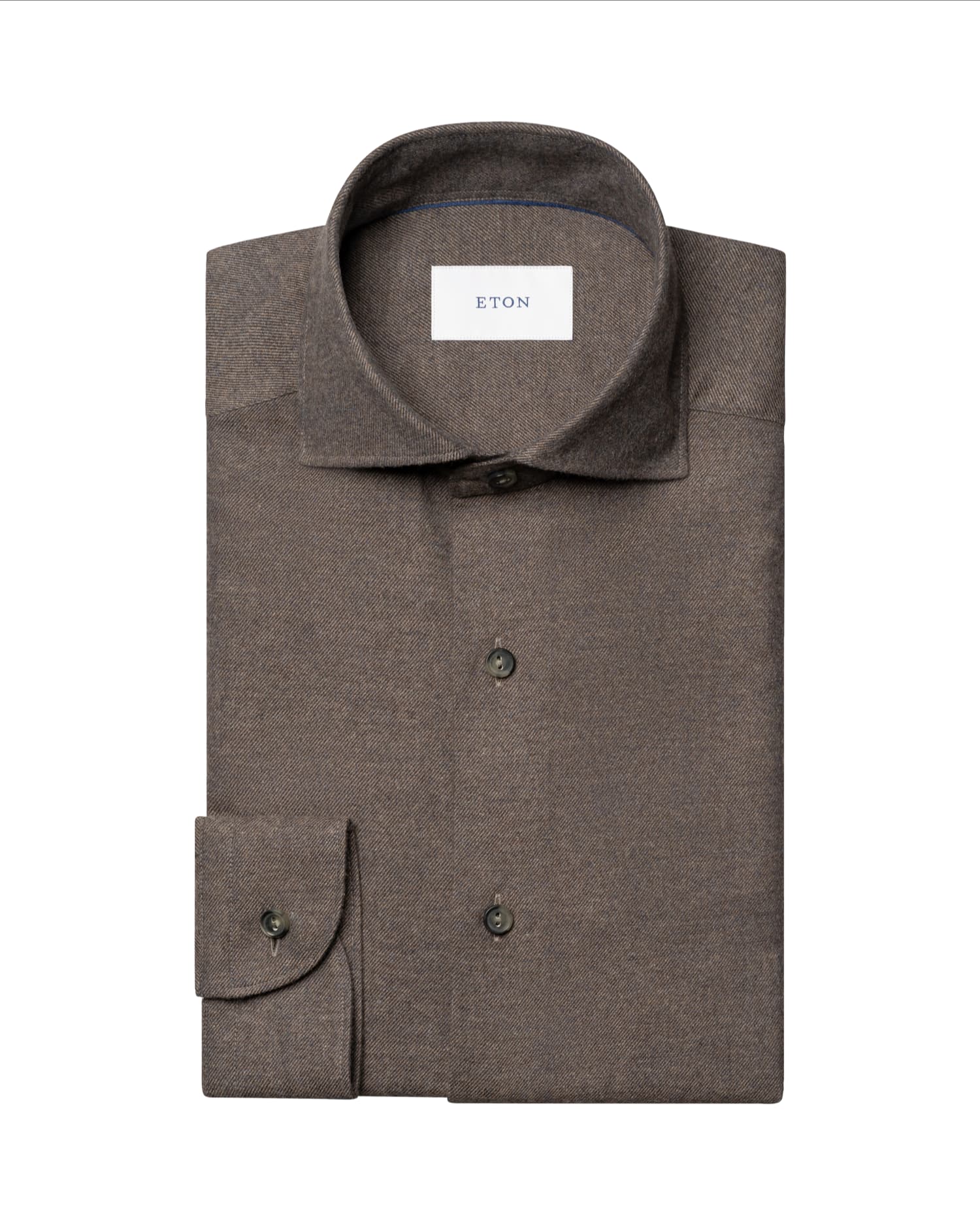 Solid Flannel Shirt Causal Fit