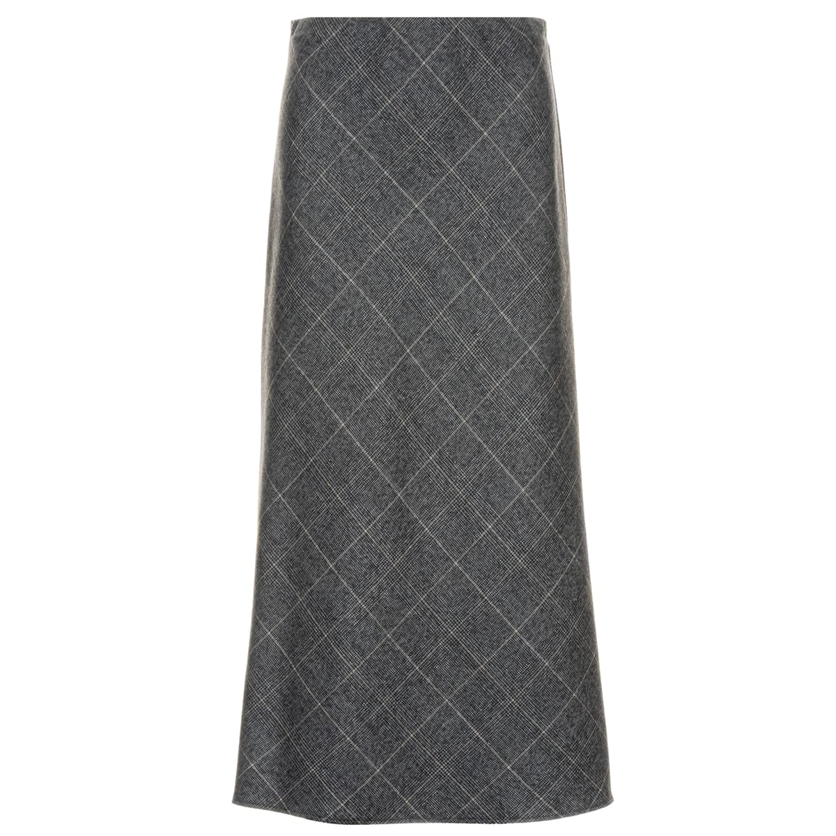Grey Caliban Skirt in Glencheck Pattern