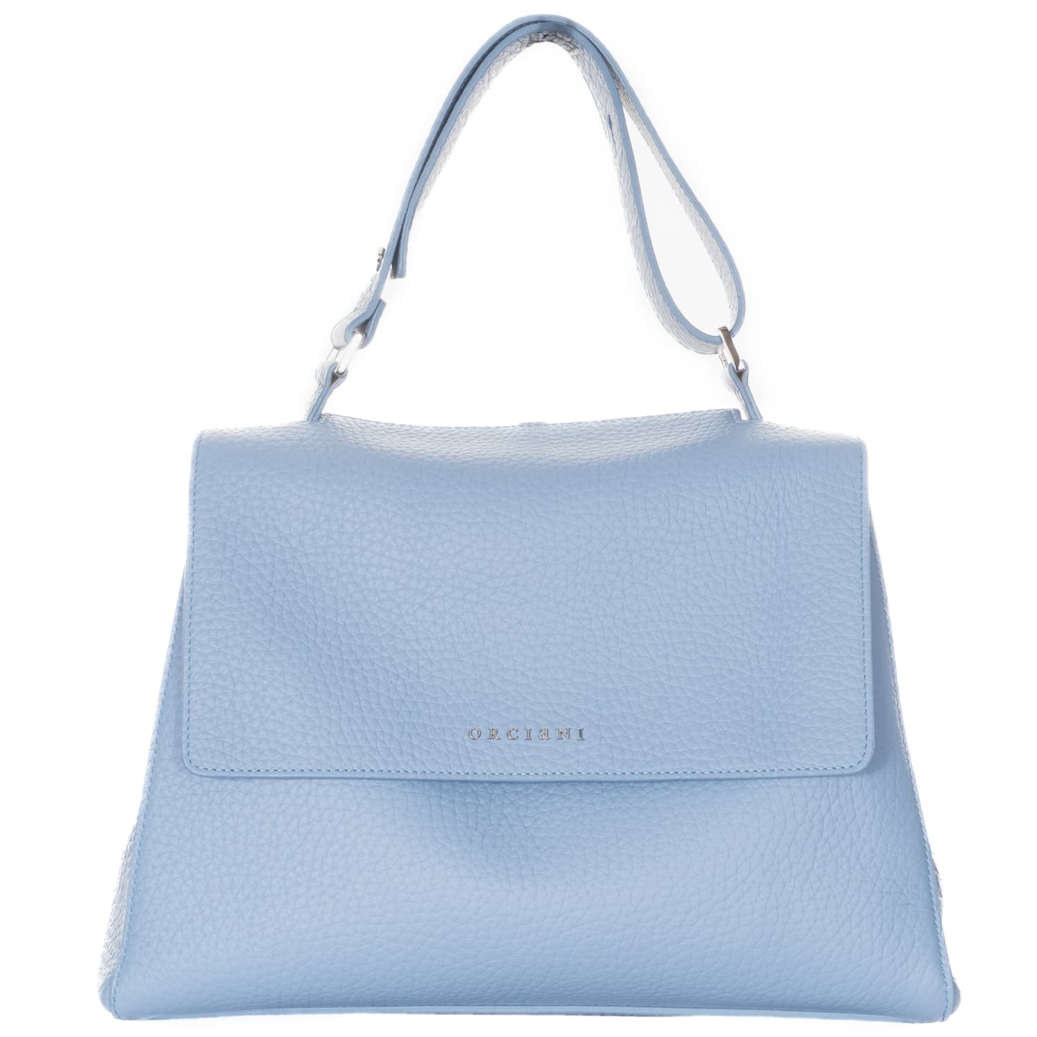 Handbag Nappa Leather Light Blue