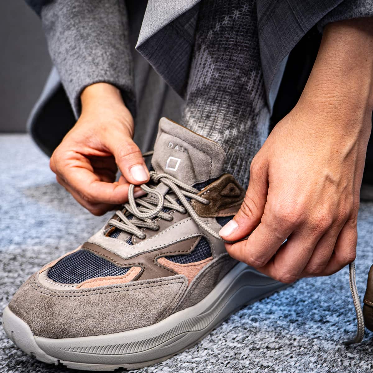 Fuga Dragon Sneakers in Leather & Mesh