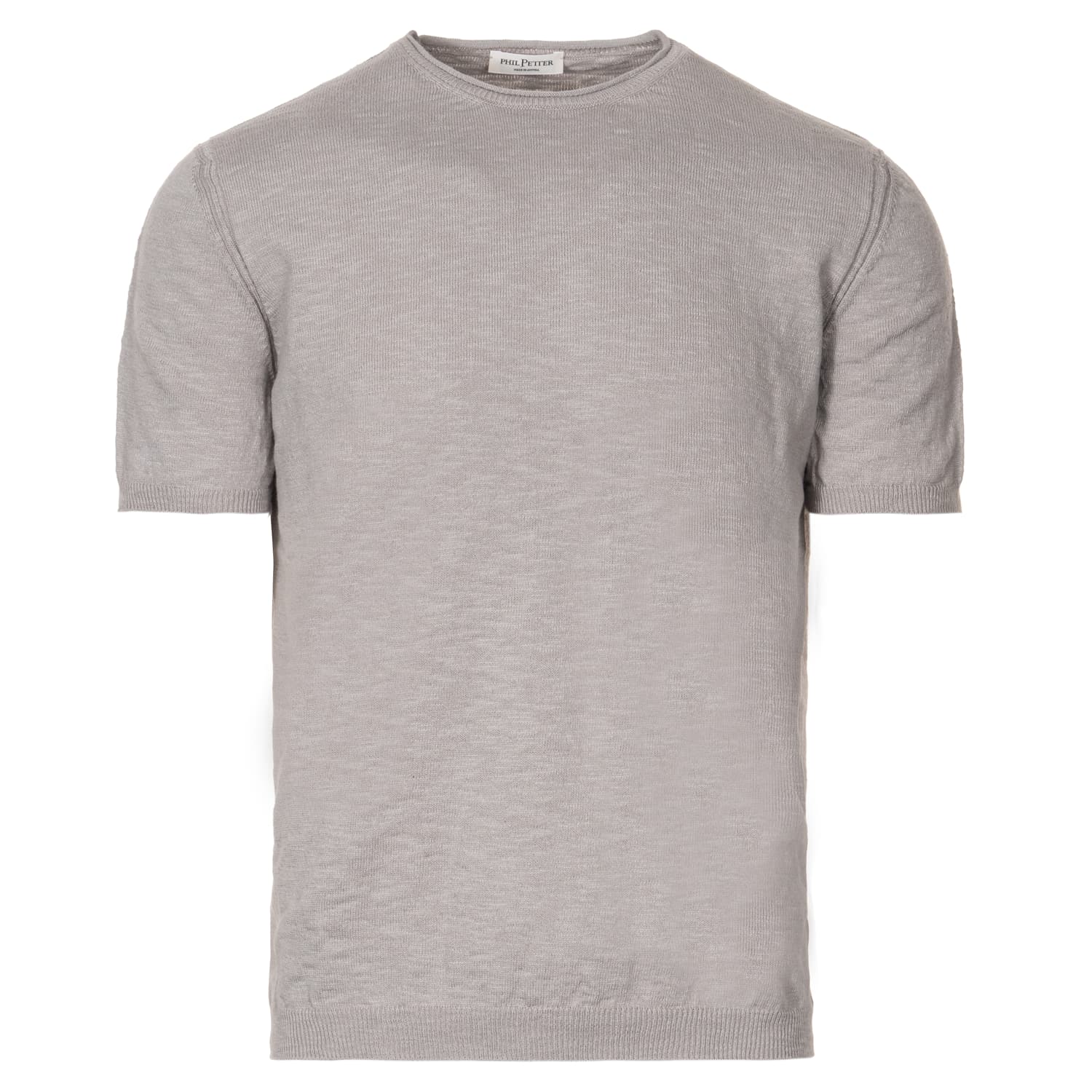 Short Sleeve Cotton Slub Sweater