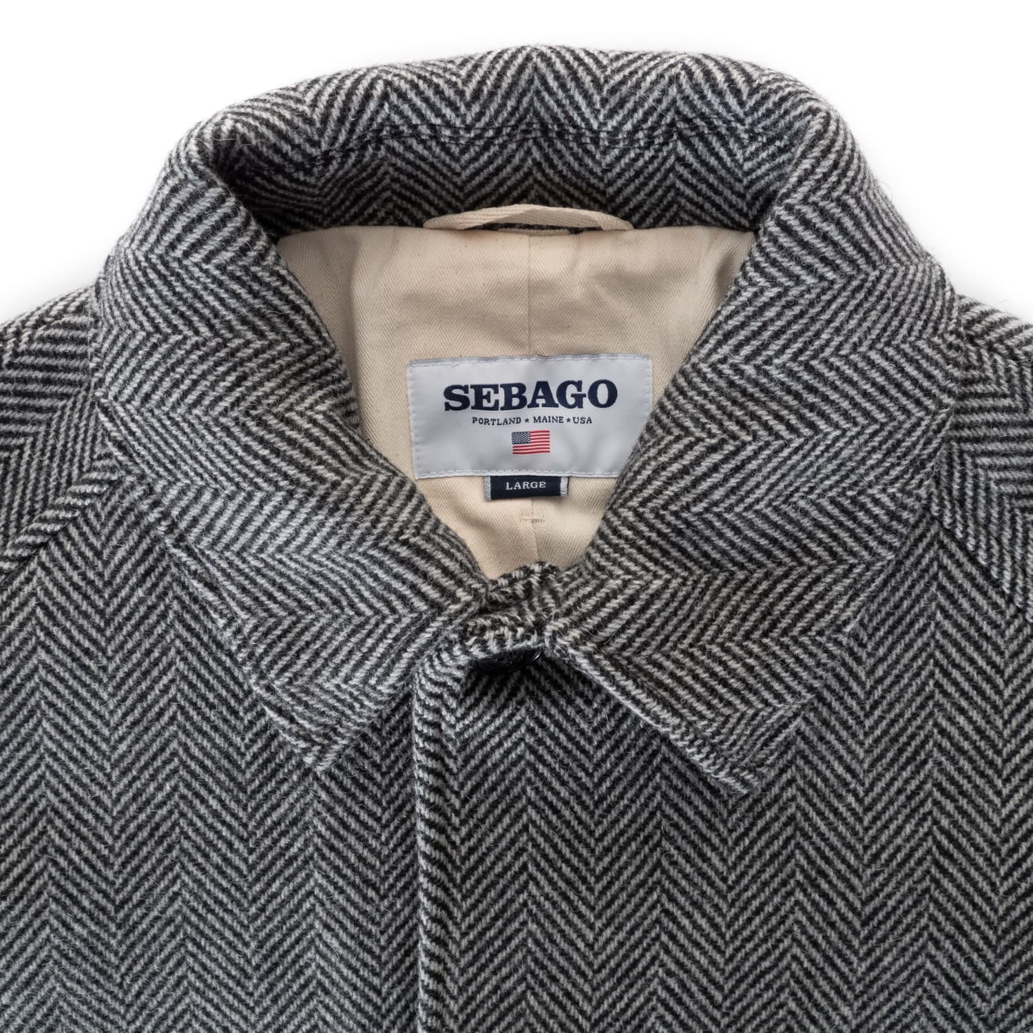 Wool Coat Bingham Heringbone
