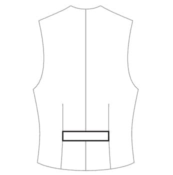 Fabric backrest with strap