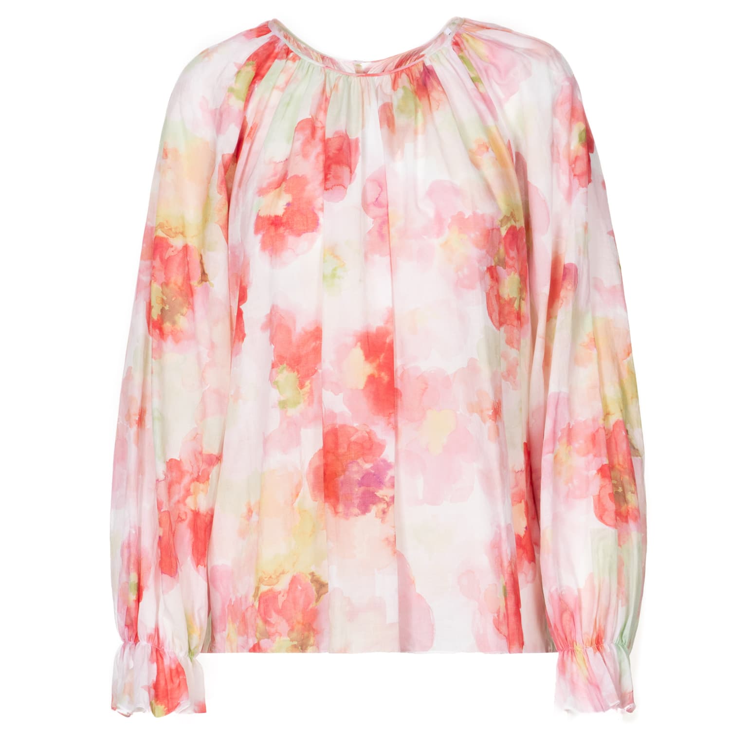 Lightweight Floral Cotton Blouse
