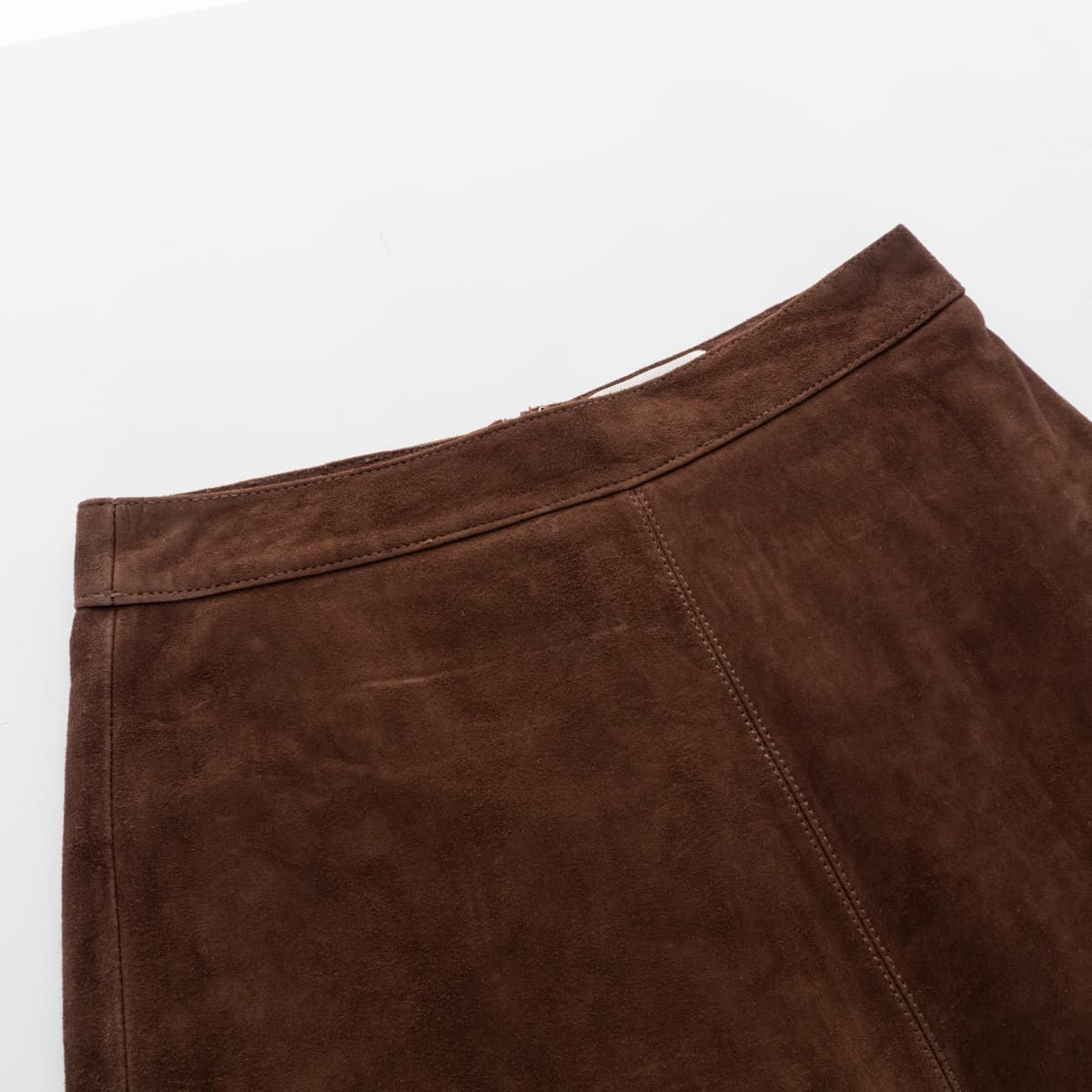 Suede Midi Skirt Tivou Brown