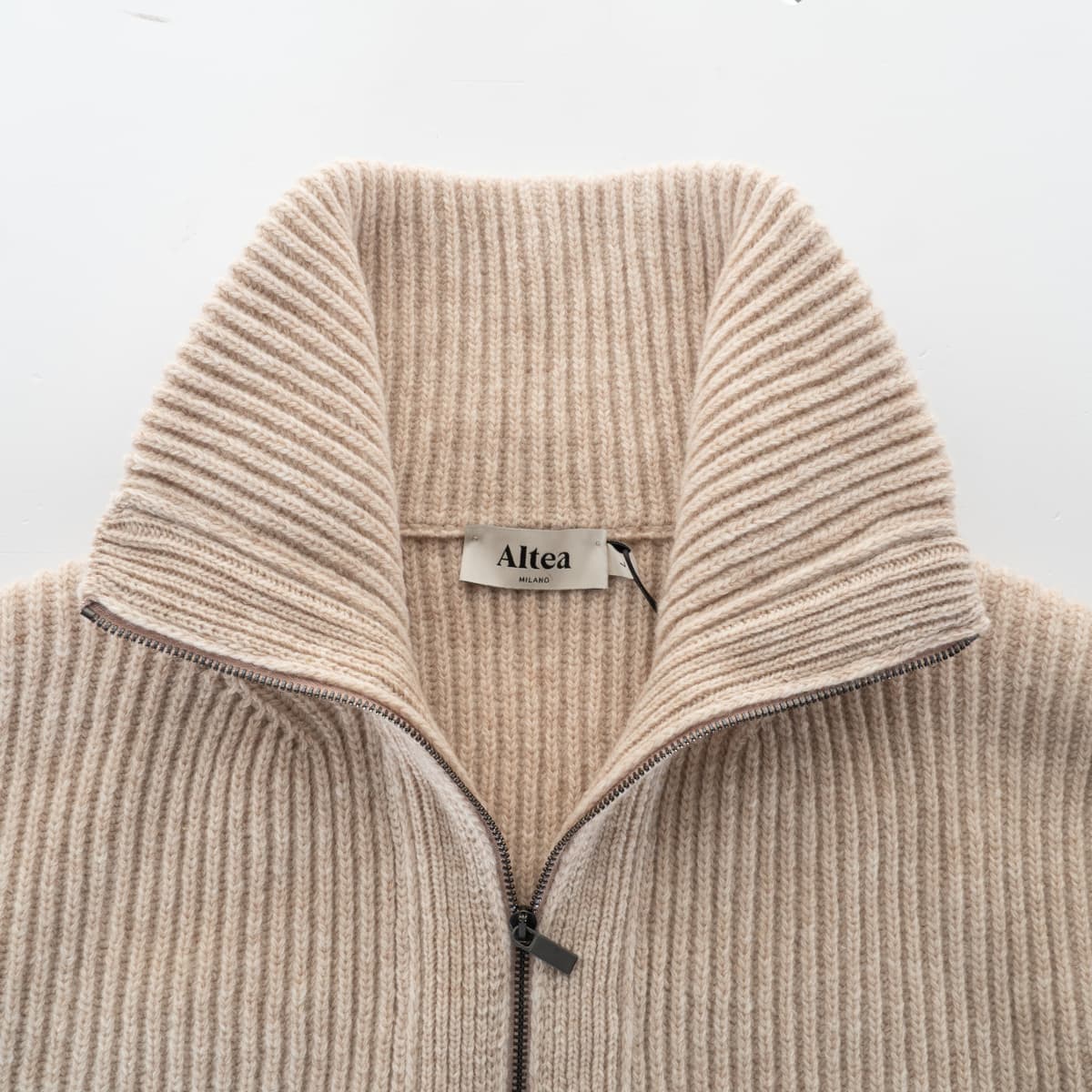 Wool Zip Cardigan