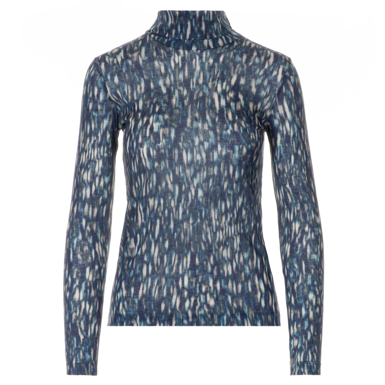 Turtleneck Top Allover Print