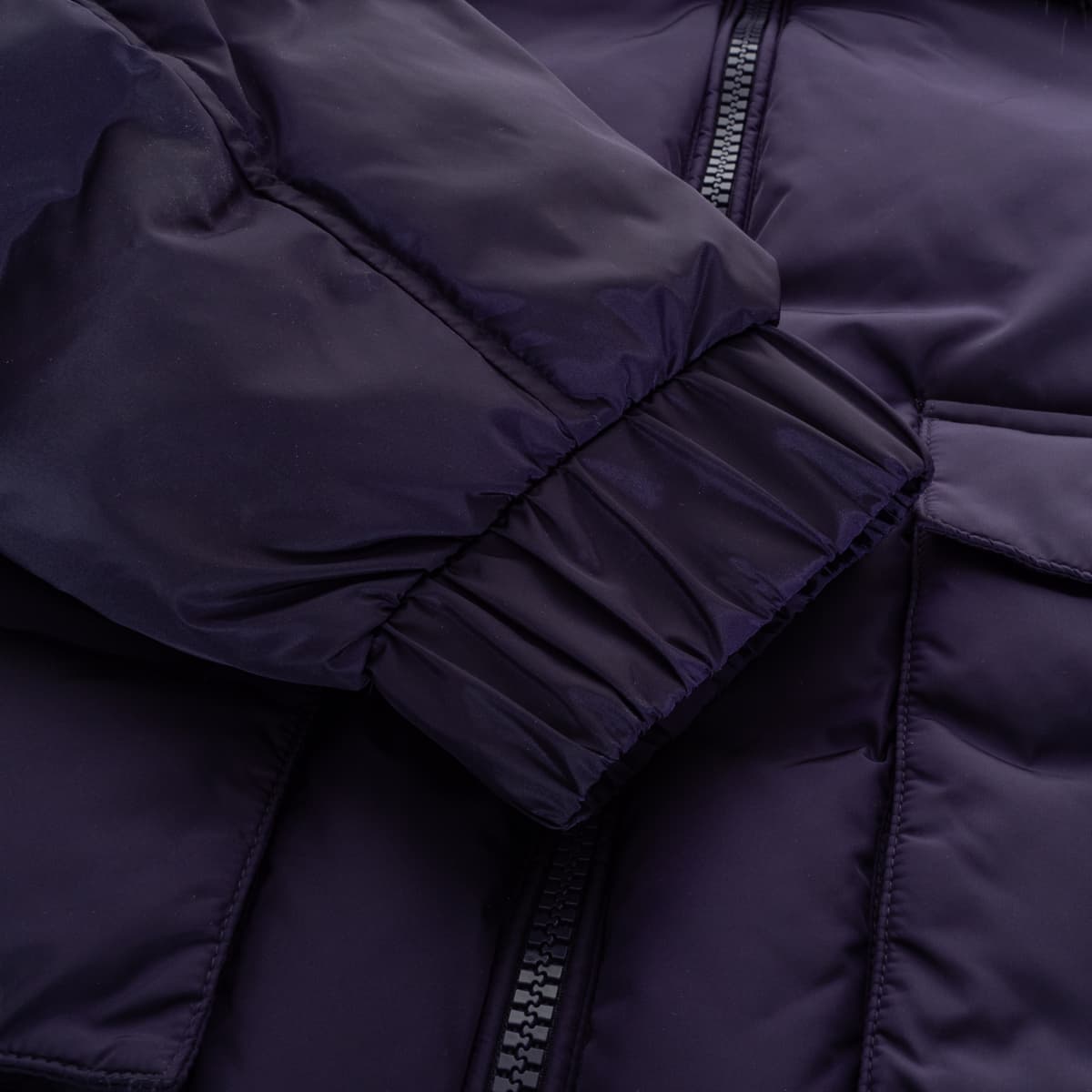 Down Jacket with Faux-Fur Collar
