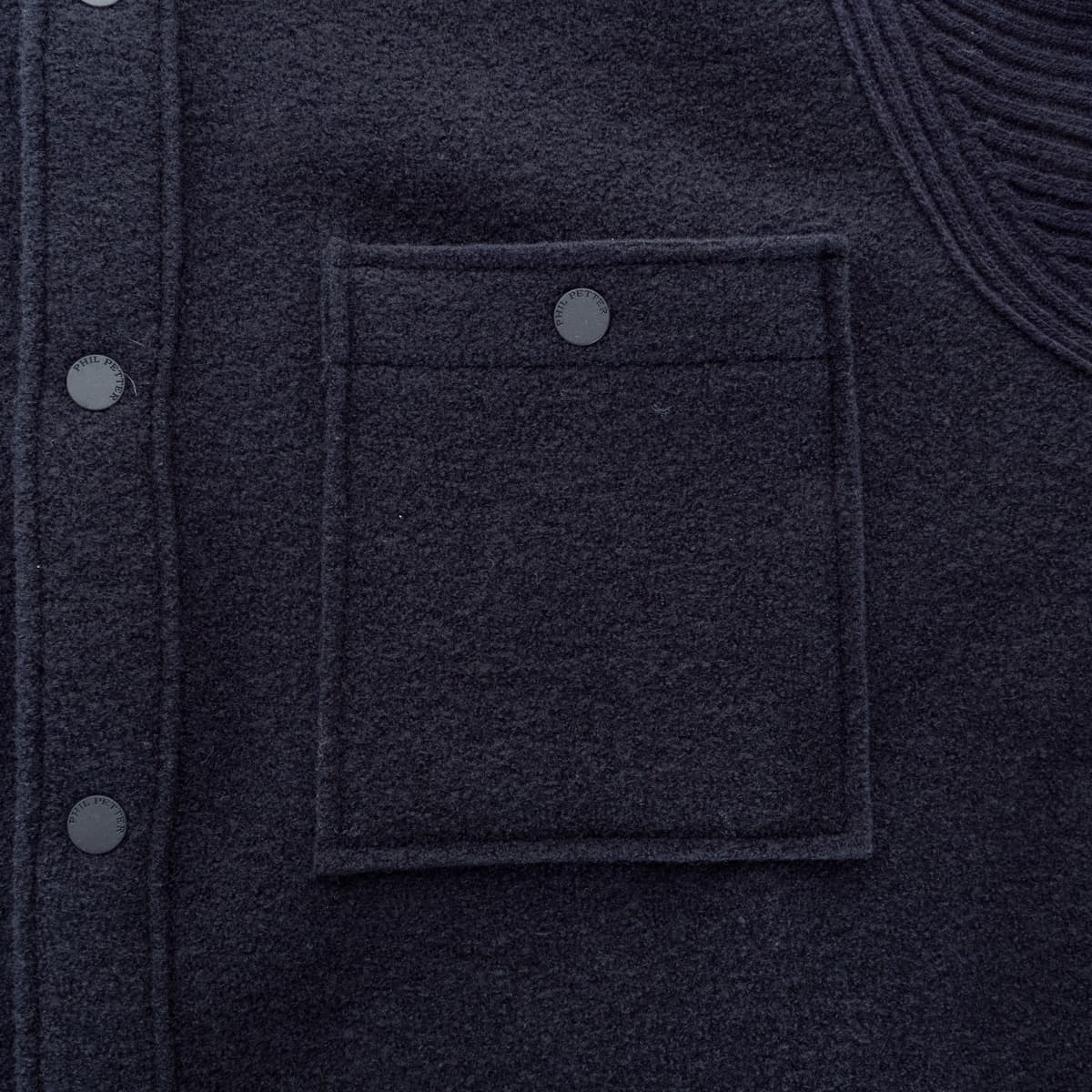 Boiled Wool Overshirt