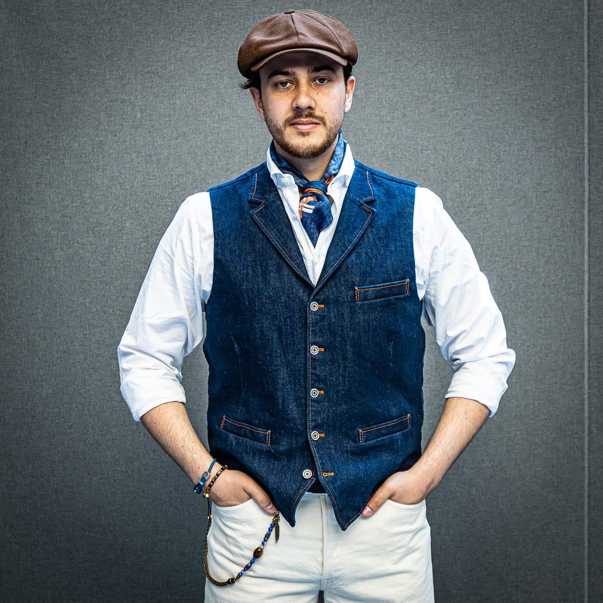 Waistcoat Gino Selvage Denim