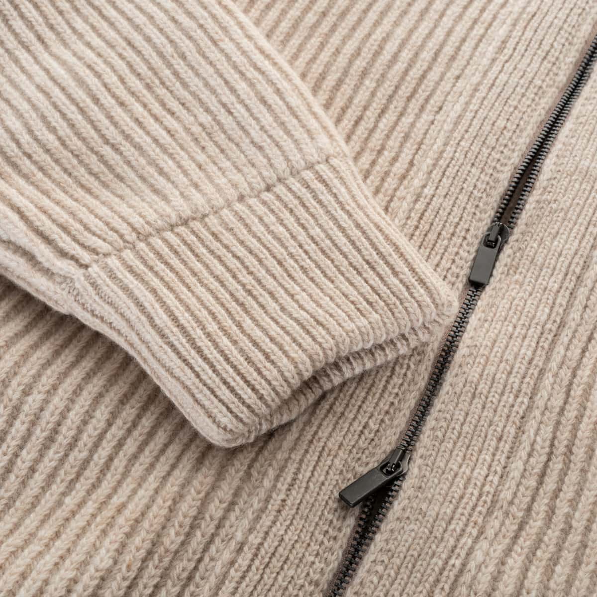 Wool Zip Cardigan