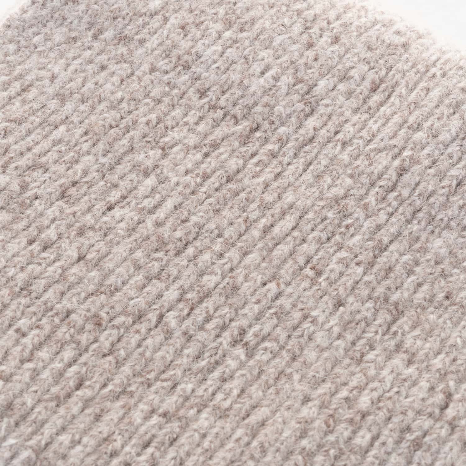 Tweed scarf beige