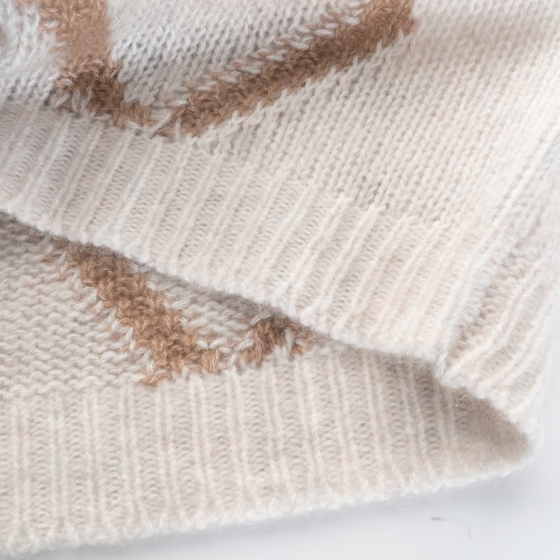 Cashmere Sweater Diamond Pattern