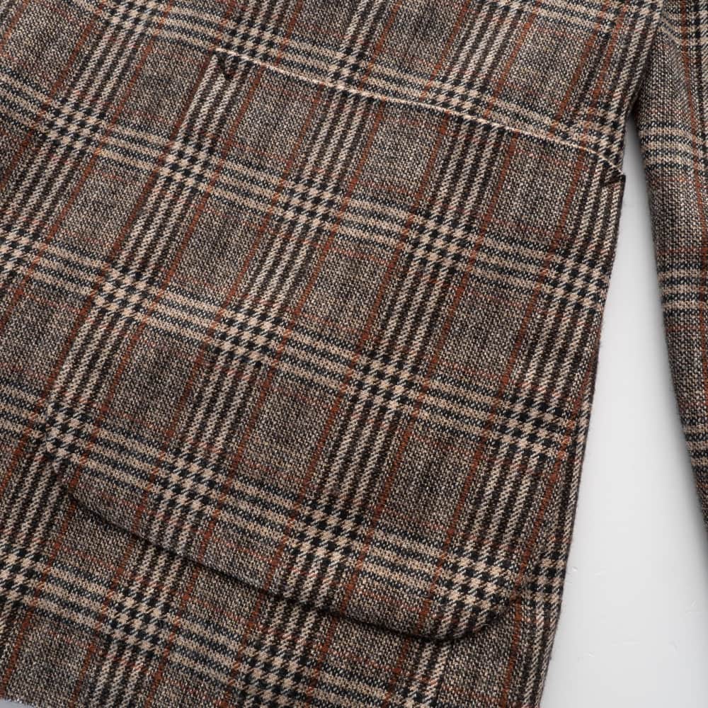 Checked Blazer par32done Beige