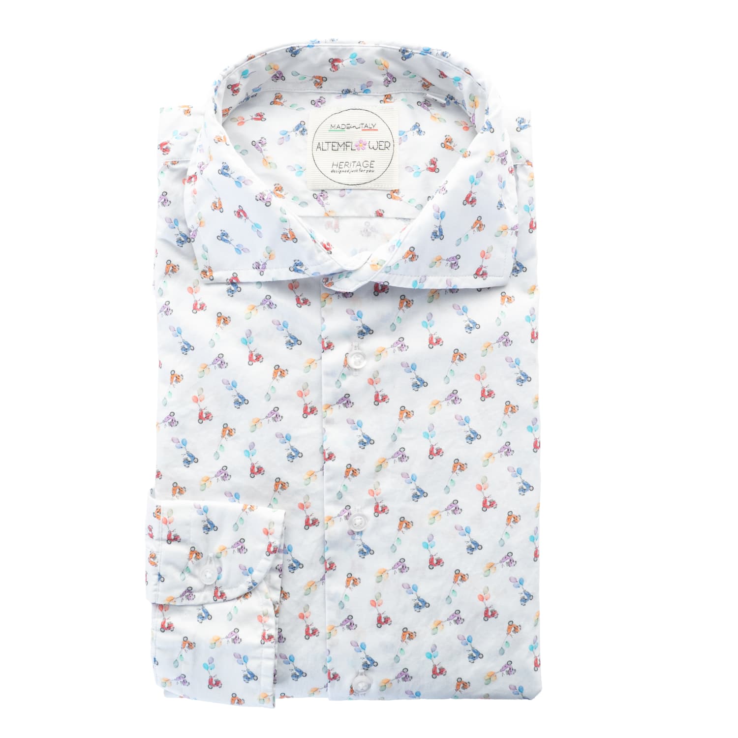 Shirt Positano Scooter Print