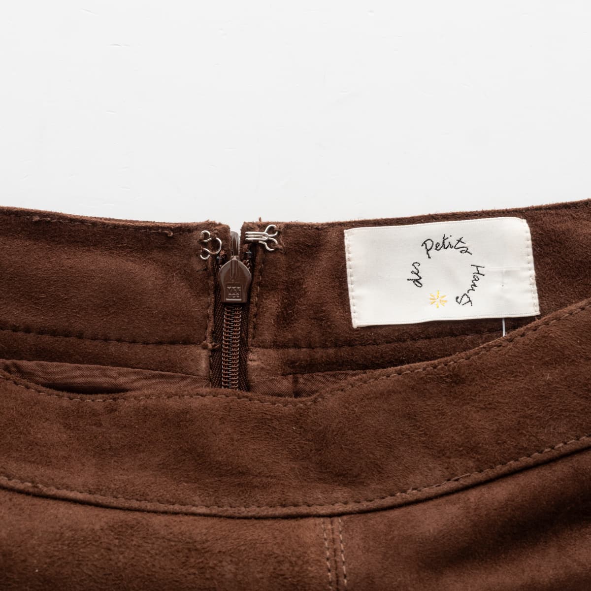 Suede Midi Skirt Tivou Brown