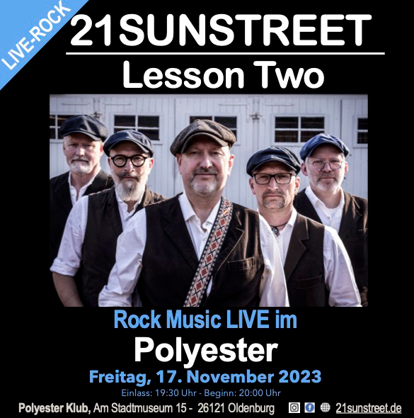 21Sunstreet spielt am 17.11.23 401569960_341109131863030_4510666139819151609_n