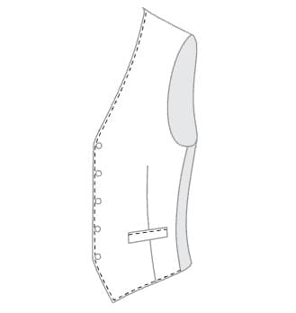 Needle stitching 2 mm