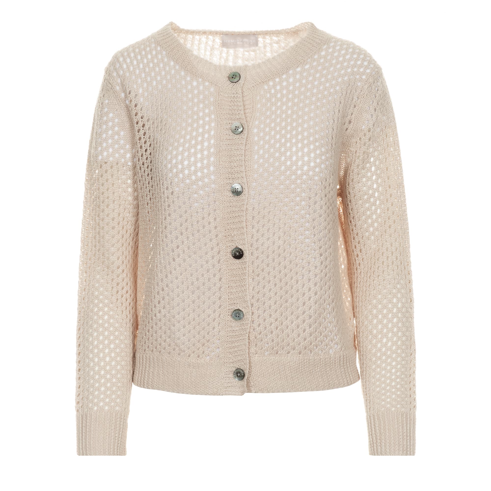 Cardigan Lace Pattern Beige