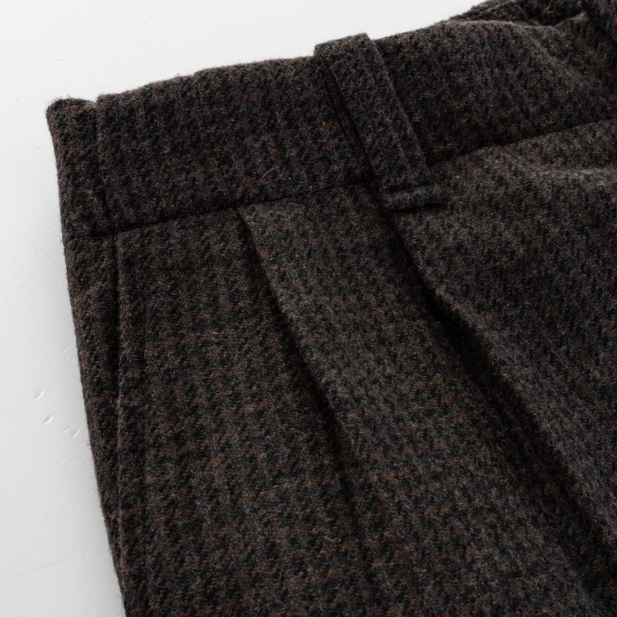 Wool-Blend Trousers Houndstooth