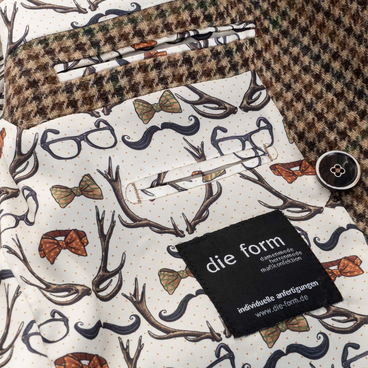 Shetland Wool Tweed Coat