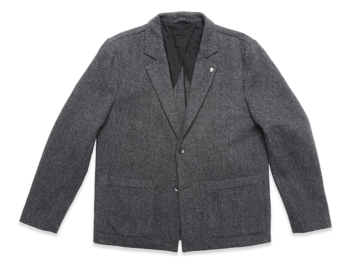 Fukui Blazer Herringbone Black
