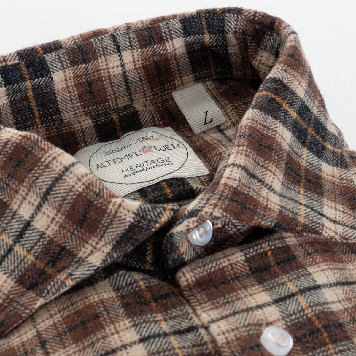 Flannel Shirt Positano Brown