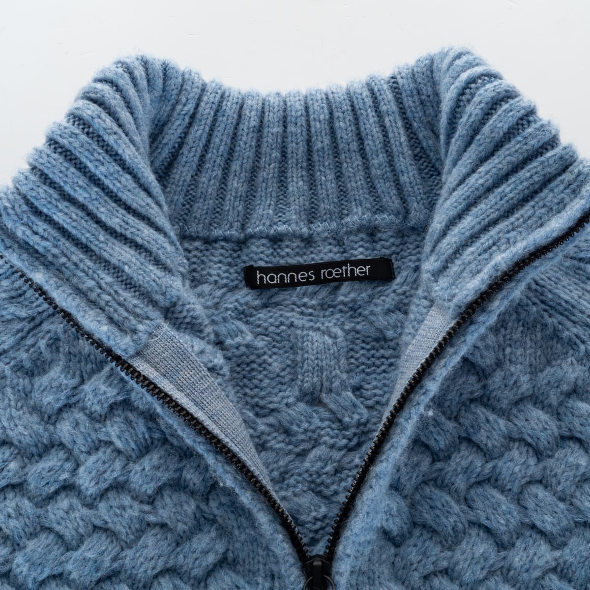 Wool Blend Zip Cardigan do12kus