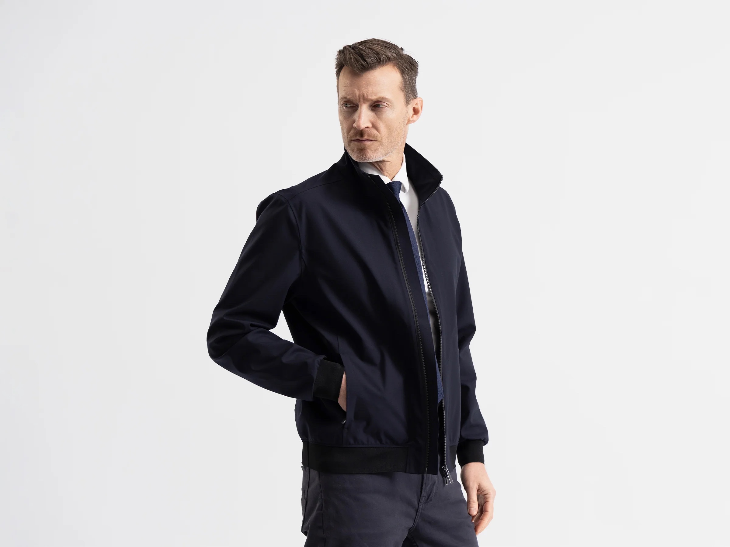 7123 Bullet Savile Jacket Dark Navy