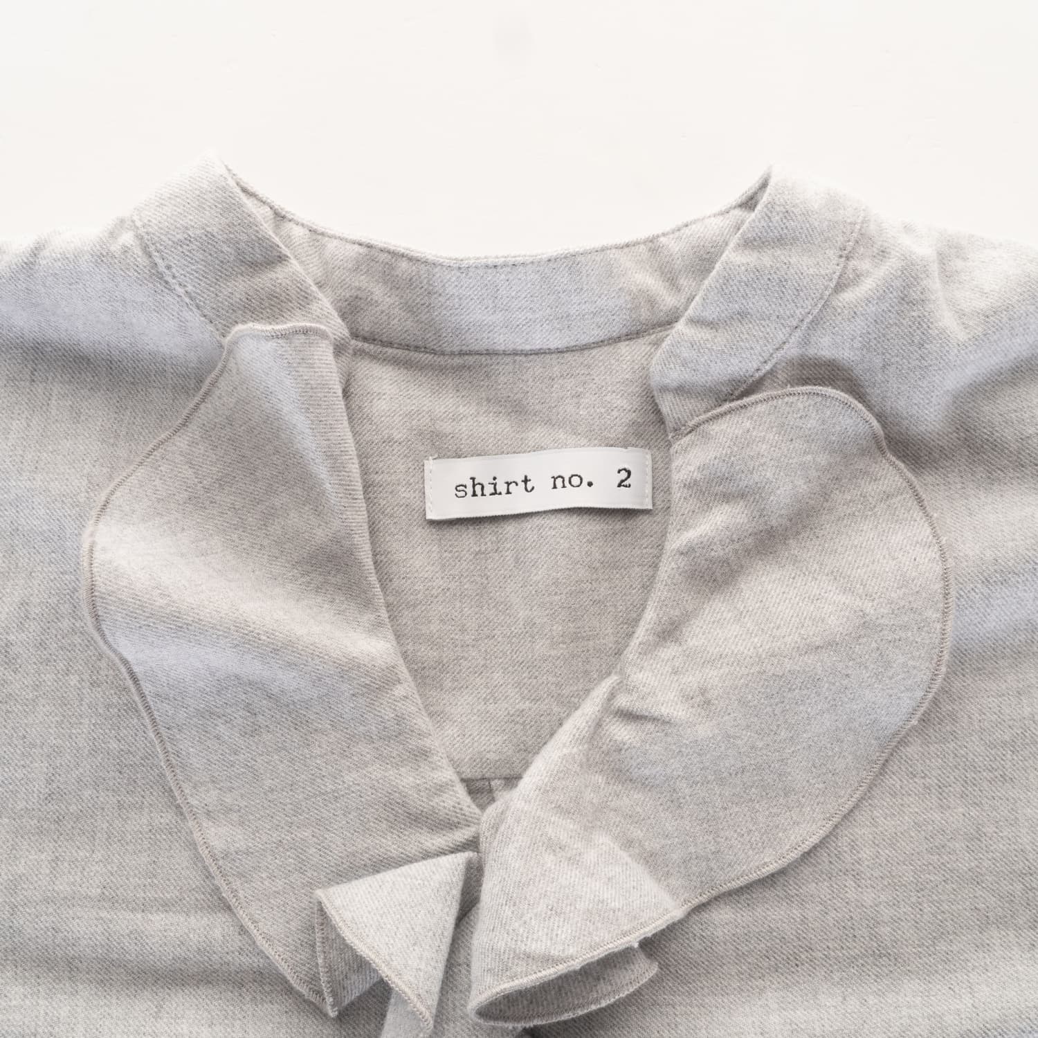 Cotton Blouse with Ruffle
