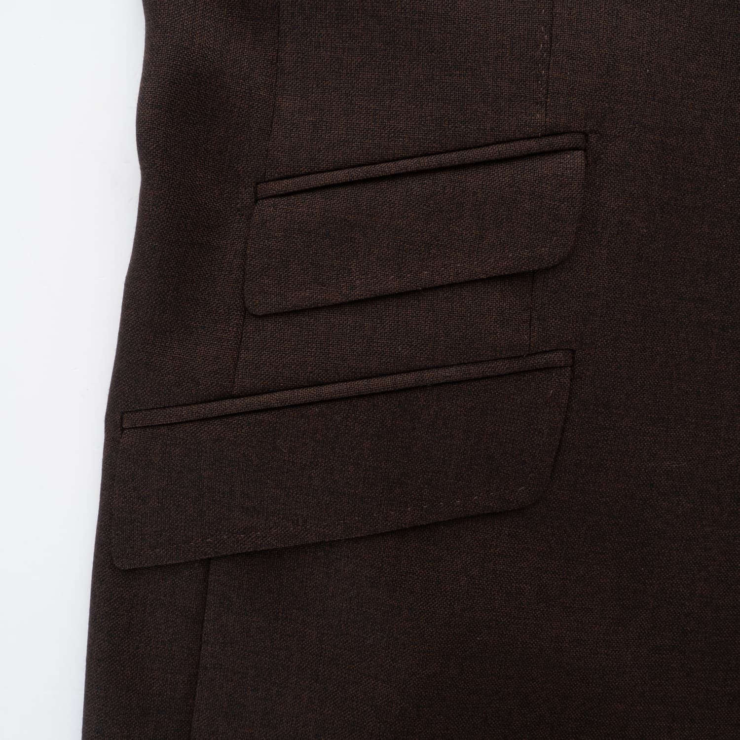 Virgin Wool Suit Brown