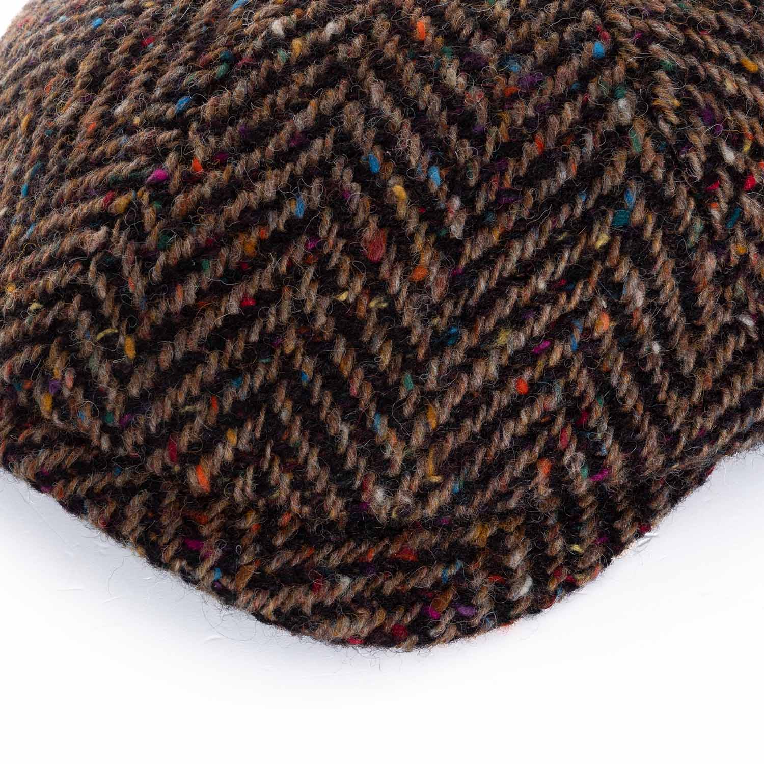 Newsboy Slim Cap Herringbone Tweed