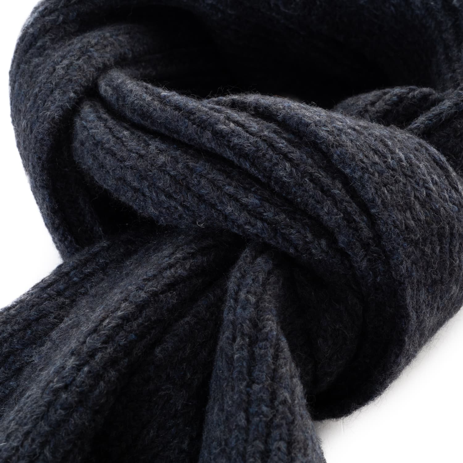 Tweed scarf beige