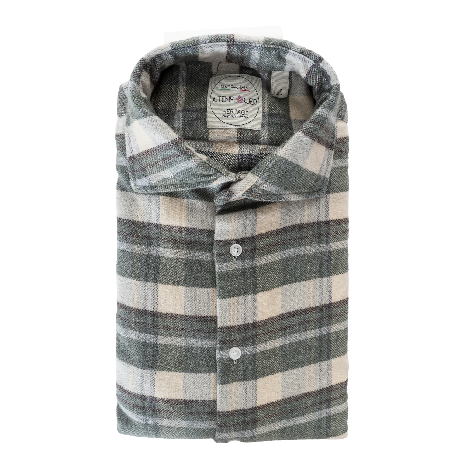 Flannel Shirt Positano Green