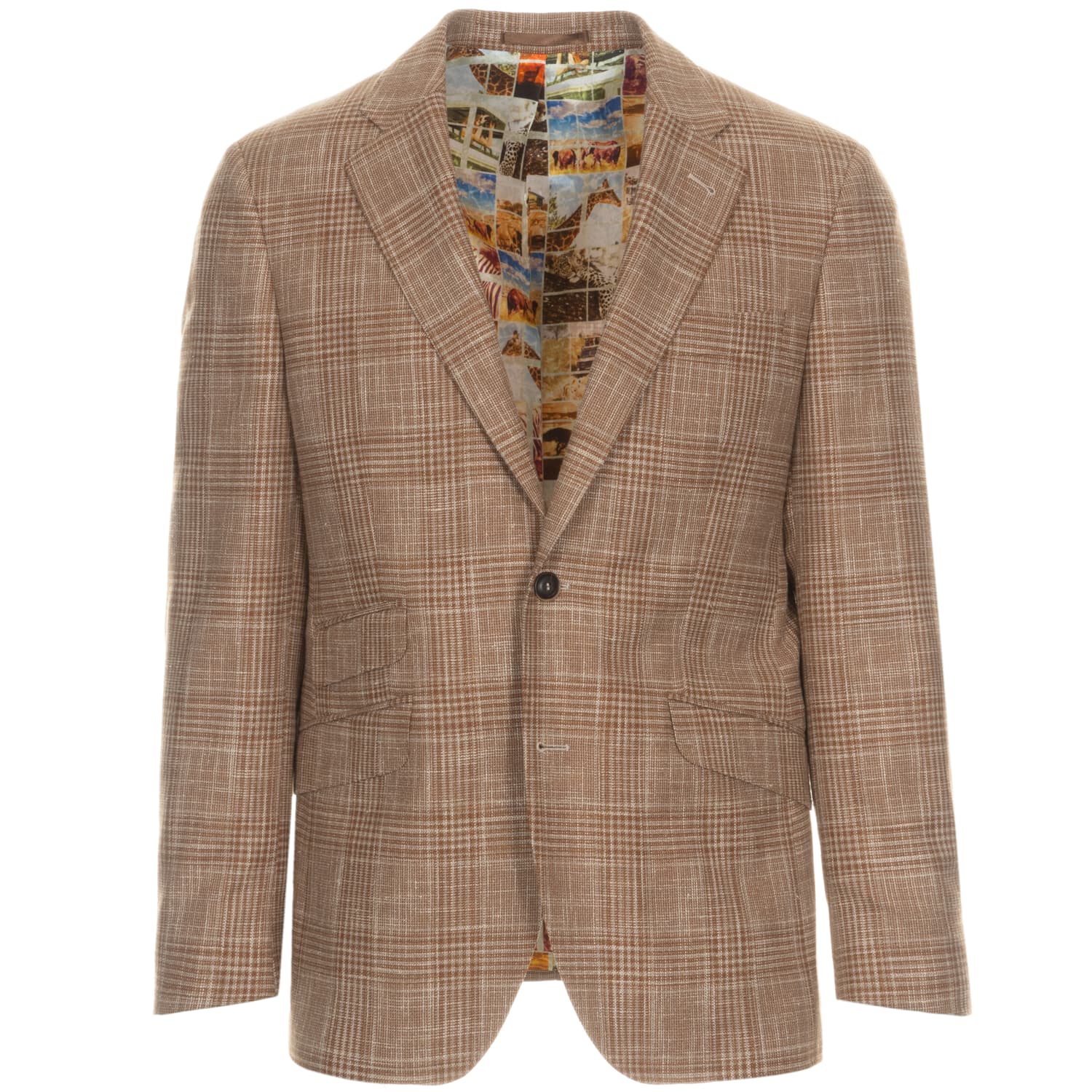 Blazer Lex Beige Glen Check