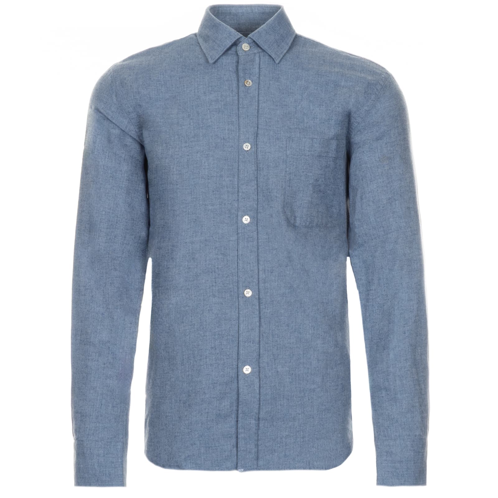 Flannel Shirt Fine Herringbone