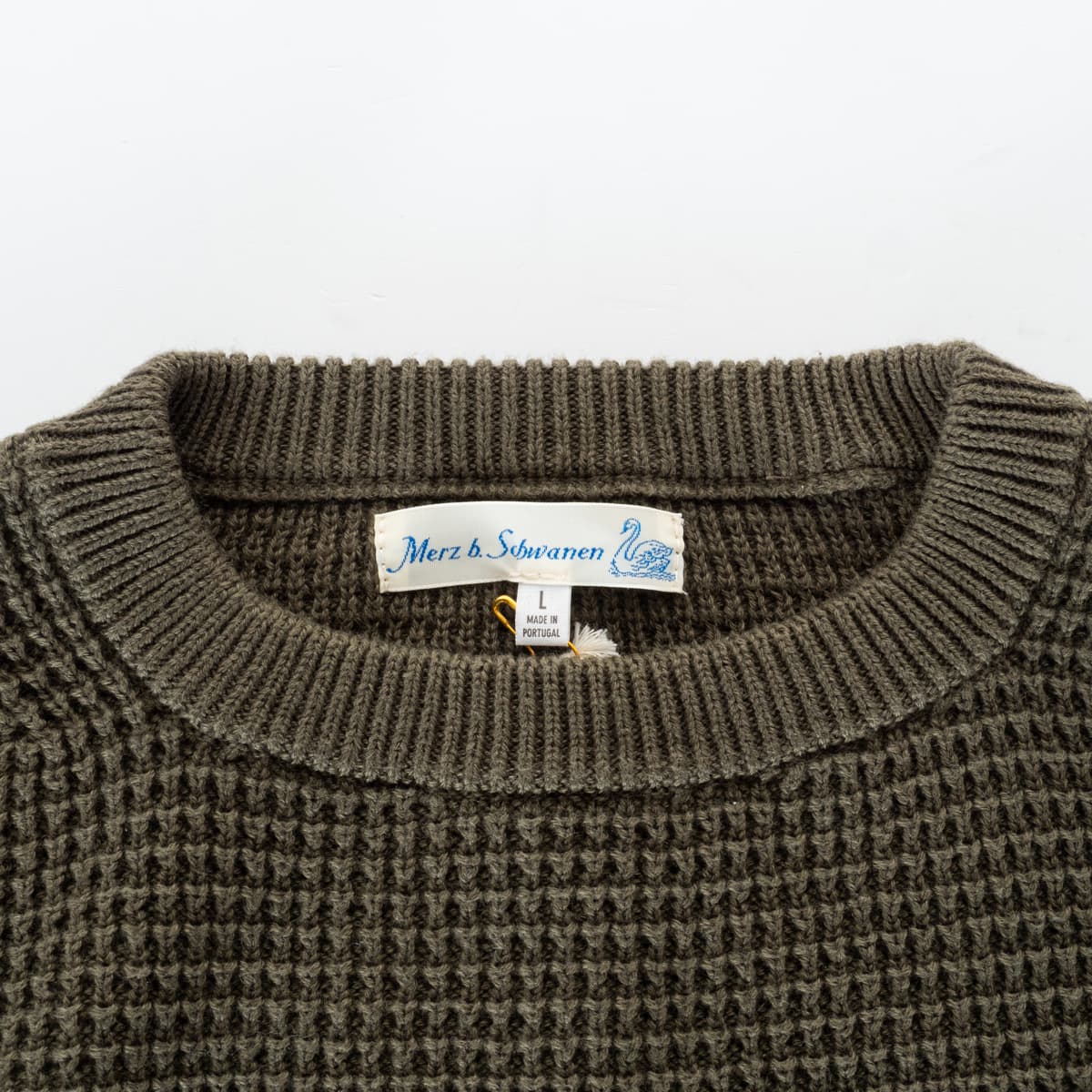 Cotton Cashmere Waffle Sweater
